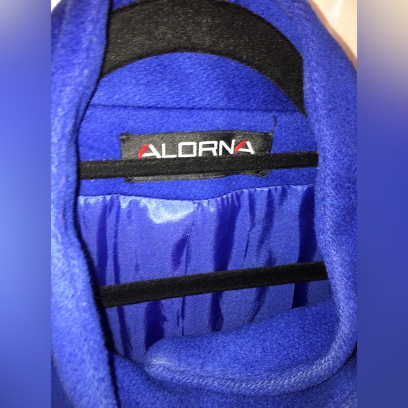 Alorna | Women’s Vintage Blue/Black 100% Pure Wool Trench Coat - Picture 2 of 14